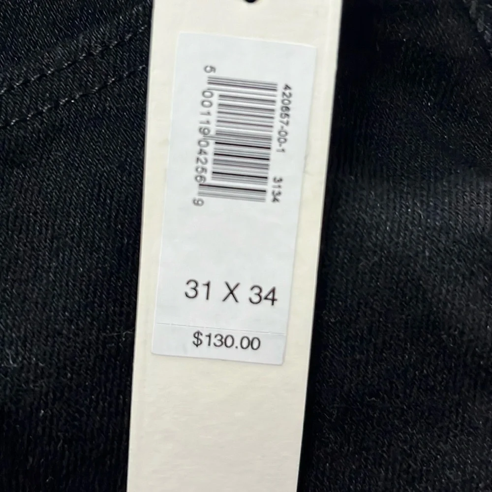 NWT Banana Republic Black Skinny Traveler Jean 2.0 Size 31 X 34.